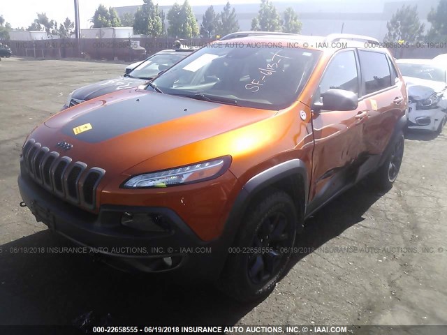 1C4PJMBS5GW219173 - 2016 JEEP CHEROKEE TRAILHAWK 橙色 照片 2