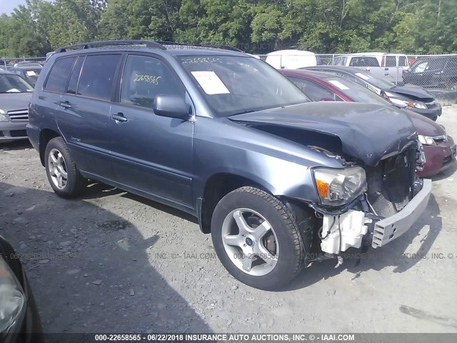 JTEEP21AX70208445 - 2007 TOYOTA HIGHLANDER SPORT/LIMITED BLUE photo 1