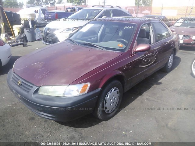 4T1BG22K9XU501496 - 1999 TOYOTA CAMRY CE/LE/XLE MAROON photo 2