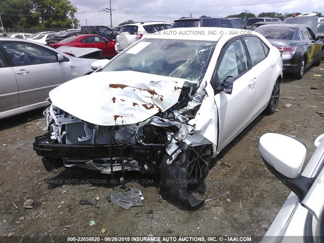 2T1BURHEXHC961739 - 2017 TOYOTA COROLLA L/LE/XLE/SE/XSE WHITE photo 2