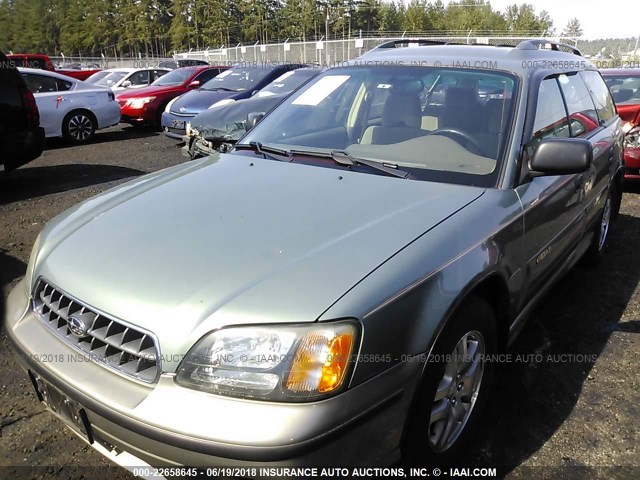 4S3BH675137625086 - 2003 SUBARU LEGACY OUTBACK AWP 绿色 照片 2