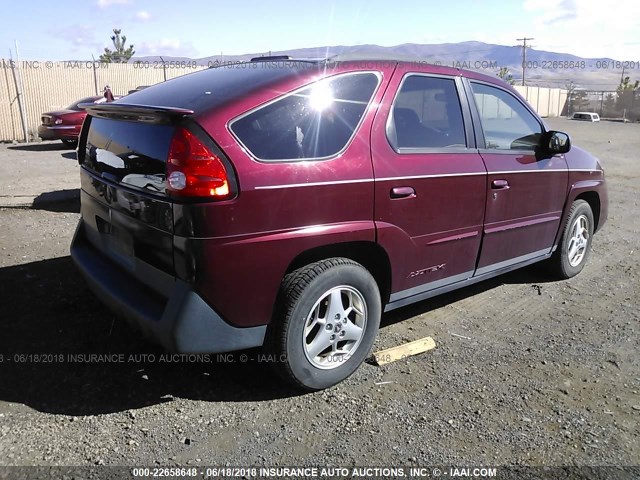 3G7DB03E73S592088 - 2003 PONTIAC AZTEK MAROON photo 4