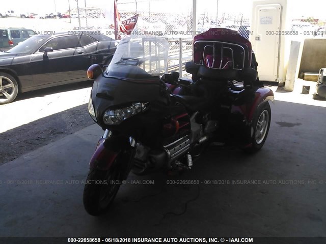 1HFSC47023A206499 - 2003 HONDA GL1800 წითელი ფოტო 2