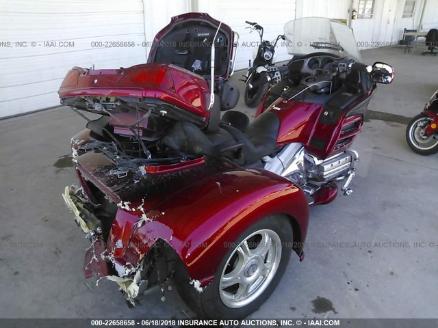 1HFSC47023A206499 - 2003 HONDA GL1800 წითელი ფოტო 4