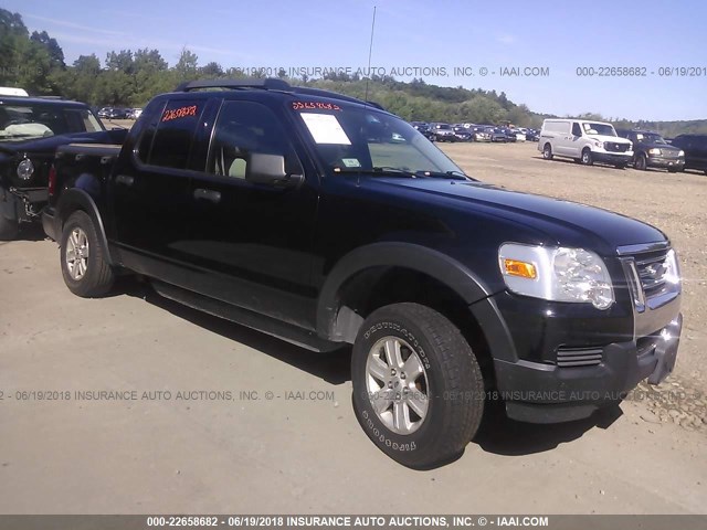 1FMEU51K17UA27634 - 2007 FORD EXPLORER SPORT TR XLT BLACK photo 1