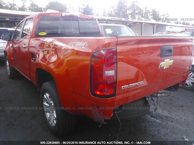 1GCGTCE38G1354704 - 2016 CHEVROLET COLORADO LT ORANGE photo 3