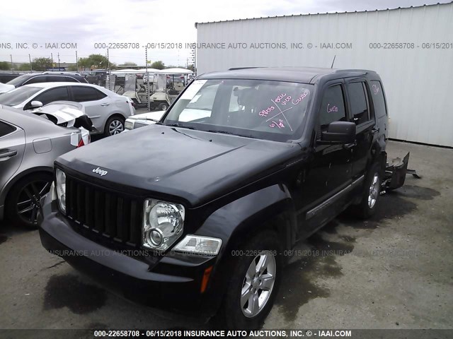 1J4PP2GK2BW552946 - 2011 JEEP LIBERTY SPORT BLACK photo 2