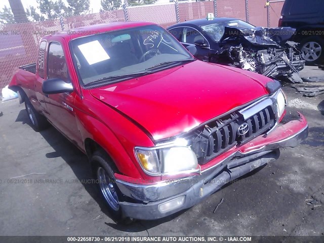 5TEVL52N73Z256093 - 2003 TOYOTA TACOMA XTRACAB RED photo 1