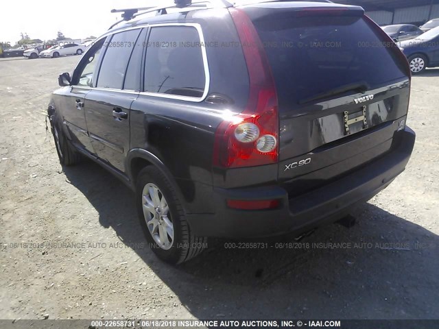 YV4CZ852961290217 - 2006 VOLVO XC90 V8 BLACK photo 3