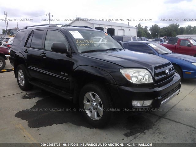 JTEBT14R940035331 - 2004 TOYOTA 4RUNNER SR5/SPORT შავი ფოტო 1