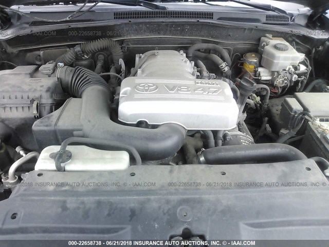 JTEBT14R940035331 - 2004 TOYOTA 4RUNNER SR5/SPORT შავი ფოტო 10