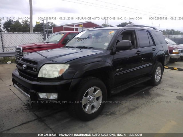 JTEBT14R940035331 - 2004 TOYOTA 4RUNNER SR5/SPORT შავი ფოტო 2