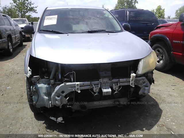JA4MS31XX7U009567 - 2007 MITSUBISHI OUTLANDER ES/LS ვერცხლისფერი ფოტო 6