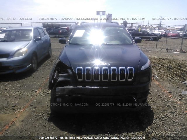 1C4PJMCS9EW272812 - 2014 JEEP CHEROKEE LATITUDE BLACK photo 6