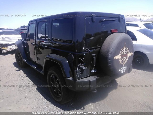 1C4BJWEG5JL862211 - 2018 JEEP WRANGLER UNLIMITE SAHARA BLACK photo 3