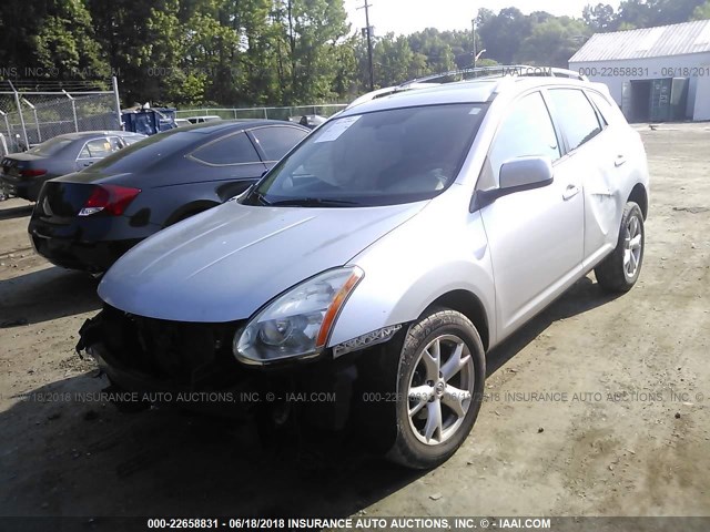 JN8AS58VX9W430449 - 2009 NISSAN ROGUE S/SL SILVER photo 2