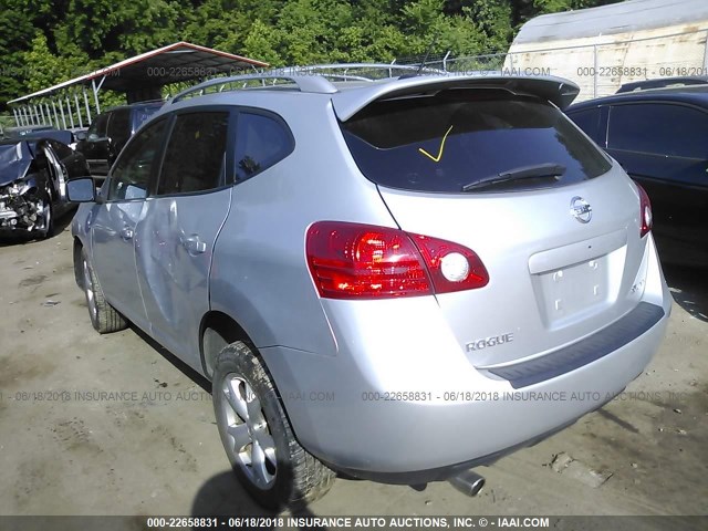 JN8AS58VX9W430449 - 2009 NISSAN ROGUE S/SL SILVER photo 3