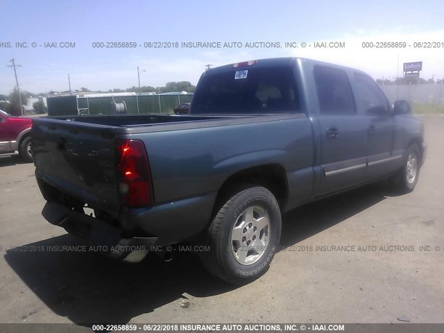 2GCEC13Z371117941 - 2007 CHEVROLET SILVERADO C1500 CLASSIC CREW CAB BLUE photo 4