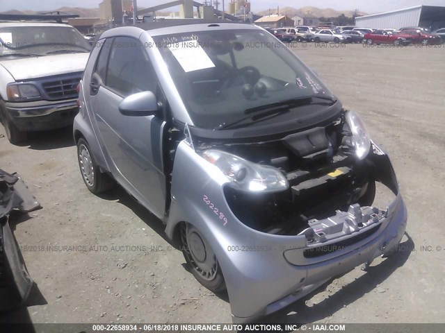 WMEEK3BA1CK560093 - 2012 SMART FORTWO PASSION SILVER photo 1