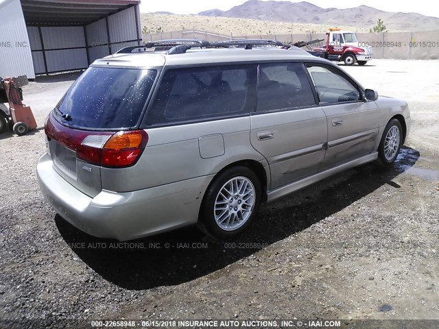 4S3BH6458Y6302011 - 2000 SUBARU LEGACY GT GRAY photo 4