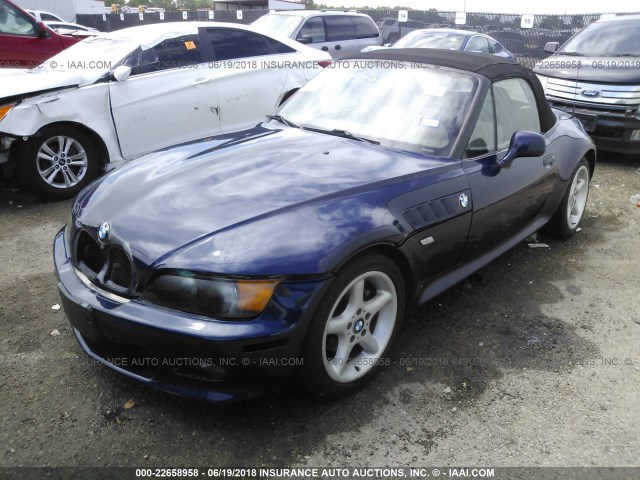 4USCJ3320VLC09167 - 1997 BMW Z3 2.8 BLUE photo 2