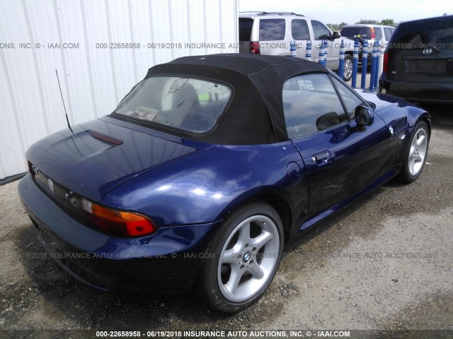 4USCJ3320VLC09167 - 1997 BMW Z3 2.8 BLUE photo 4