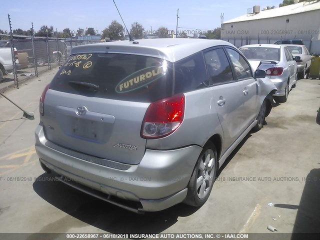 2T1KY32E14C203759 - 2004 TOYOTA COROLLA MATRIX XRS SILVER photo 4