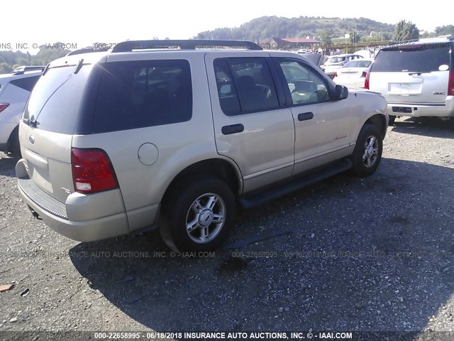 1FMZU73E05UB96321 - 2005 FORD EXPLORER XLT/XLT SPORT/NBX 金色 照片 4
