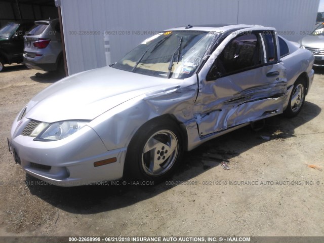 1G2JB12F637128135 - 2003 PONTIAC SUNFIRE SILVER photo 2