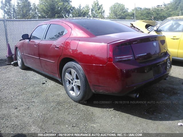 2B3KA53HX7H870866 - 2007 DODGE CHARGER R/T RED photo 3