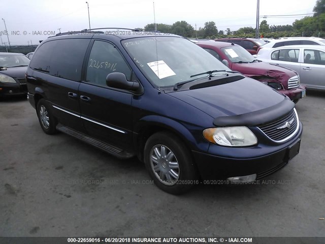 2C8GP64LX3R366283 - 2003 CHRYSLER TOWN & COUNTRY LIMITED Dark Blue photo 1