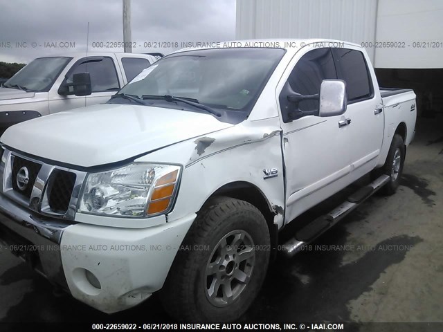 1N6AA07B04N552838 - 2004 NISSAN TITAN XE/SE/LE WHITE photo 6