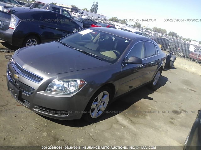 1G1ZB5E04CF148024 - 2012 CHEVROLET MALIBU LS ყავისფერი ფოტო 2