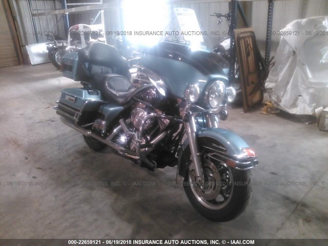 1HD1FC4197Y680966 - 2007 HARLEY-DAVIDSON FLHTCUI Light Blue photo 1