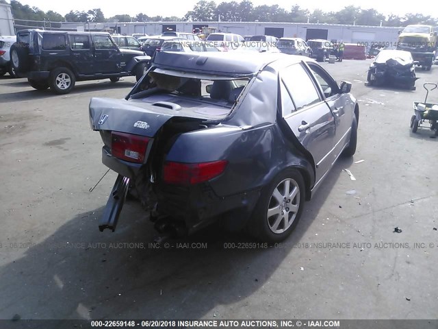 1HGCM66505A071306 - 2005 HONDA ACCORD EX GRAY photo 4