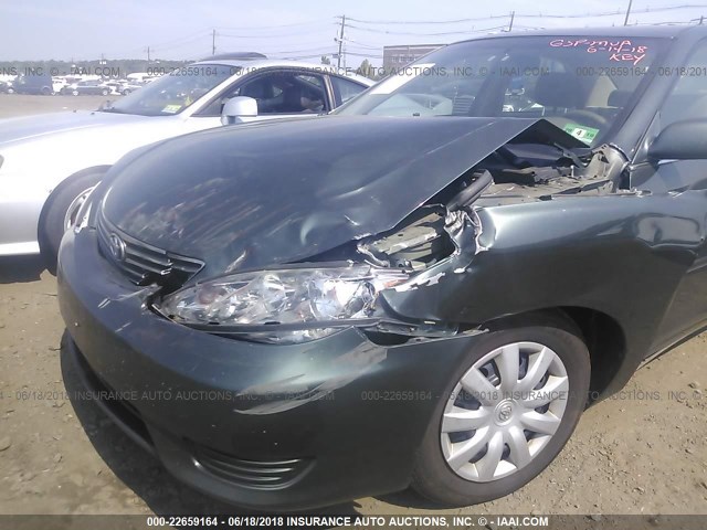 4T1BE32K25U009790 - 2005 TOYOTA CAMRY LE/XLE/SE მწვანე ფოტო 6