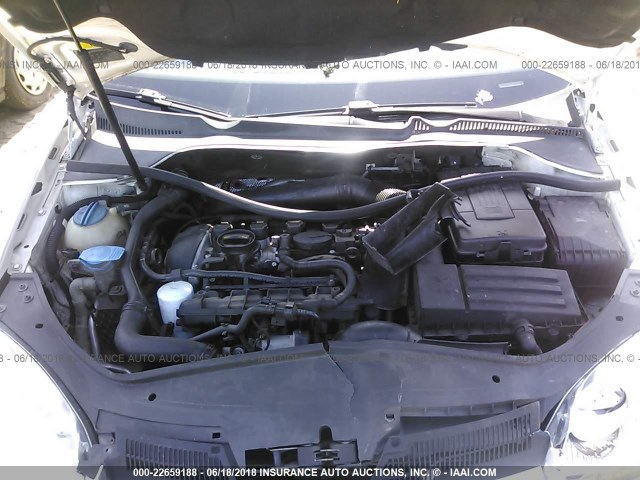 3VWRA7AJ9AM100193 - 2010 VOLKSWAGEN JETTA WOLFSBURG 白色 照片 10