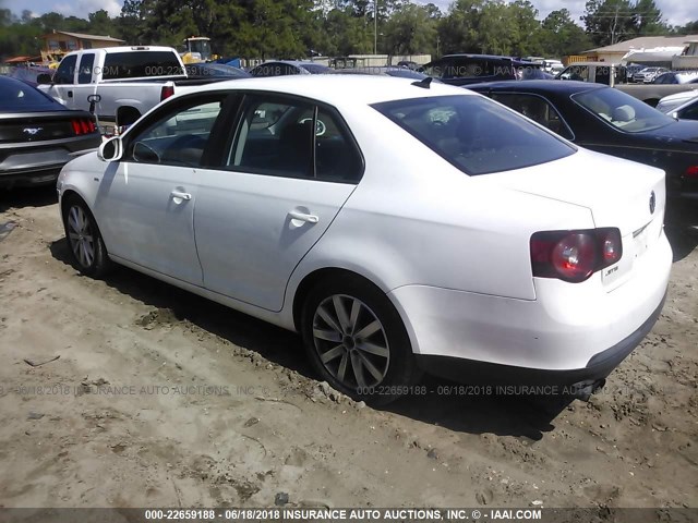 3VWRA7AJ9AM100193 - 2010 VOLKSWAGEN JETTA WOLFSBURG 白色 照片 3