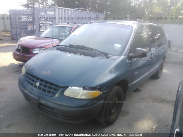 1C4GJ44G5YB765554 - 2000 CHRYSLER GRAND VOYAGER SE GREEN photo 2