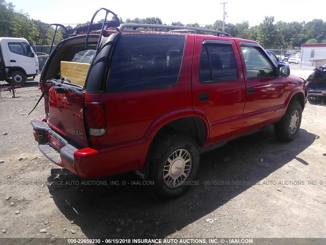 1GKDT13W6YK100087 - 2000 GMC JIMMY / ENVOY  RED photo 4