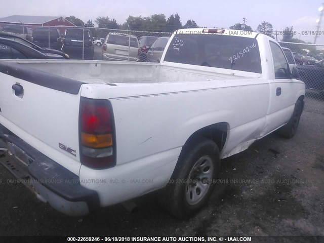 1GTEC14X46Z100374 - 2006 GMC NEW SIERRA C1500 WHITE photo 4