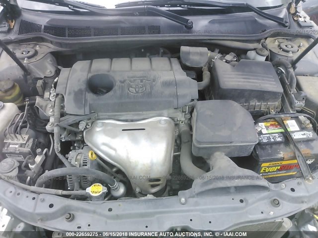 4T1BF3EK7BU656271 - 2011 TOYOTA CAMRY SE/LE/XLE 灰色 照片 10