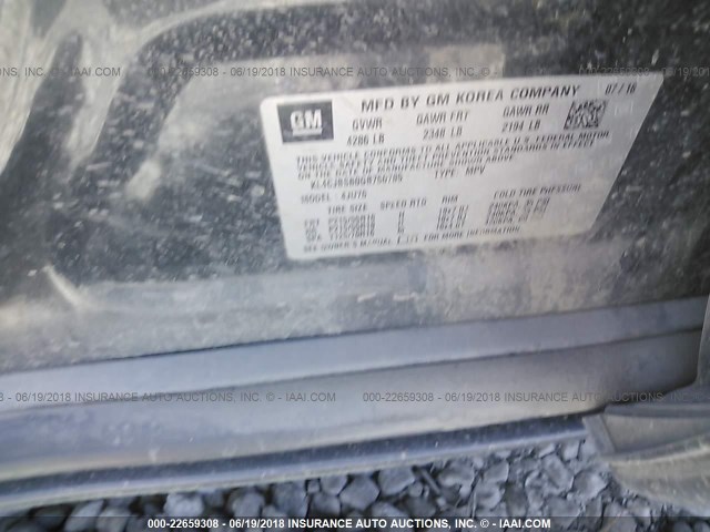 KL4CJBSB0GB750785 - 2016 BUICK ENCORE CONVENIENCE 灰色 照片 9