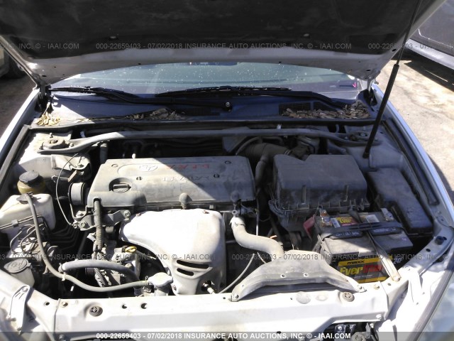 4T1BE32KX3U696580 - 2003 TOYOTA CAMRY LE/XLE/SE ვერცხლისფერი ფოტო 10