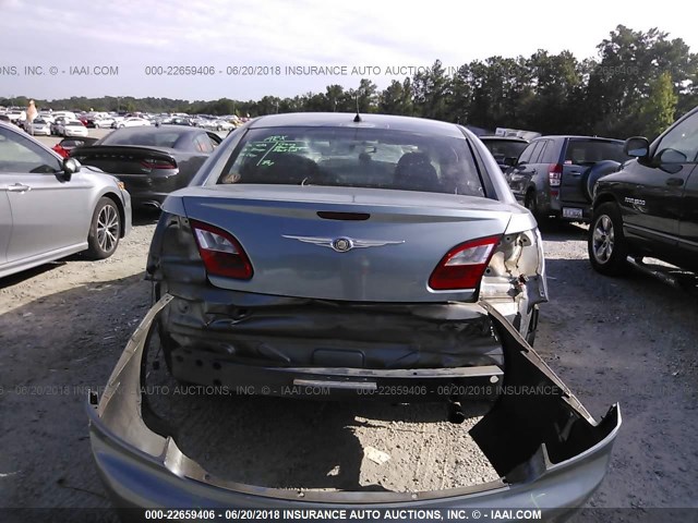 1C3LC46K07N554838 - 2007 CHRYSLER SEBRING GREEN photo 6