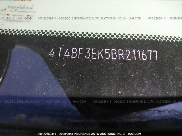 4T4BF3EK5BR211677 - 2011 TOYOTA CAMRY SE/LE/XLE GRAY photo 9