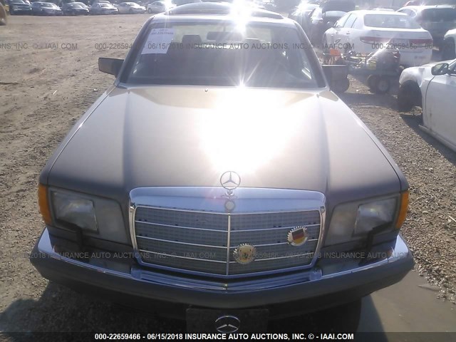 WDBCA35E0MA558770 - 1991 MERCEDES-BENZ 420 SEL BROWN photo 6