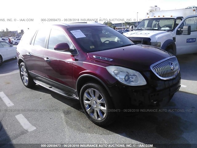 5GALRCED6AJ220739 - 2010 BUICK ENCLAVE CXL BURGUNDY photo 1