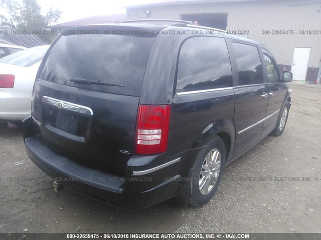 2A8HR64X18R645804 - 2008 CHRYSLER TOWN & COUNTRY LIMITED BLACK photo 4