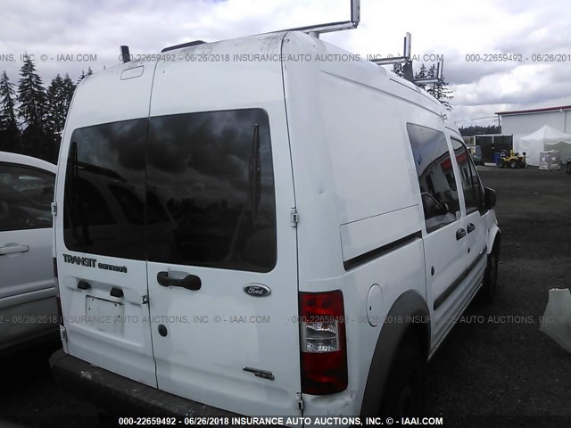 NM0LS6AN7DT142495 - 2013 FORD TRANSIT CONNECT XL WHITE photo 4